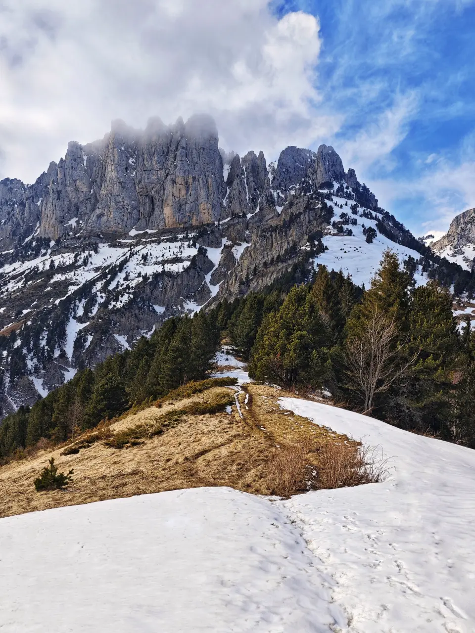 Col de l'Aupet en invierno - Chichilianne - Vercors
