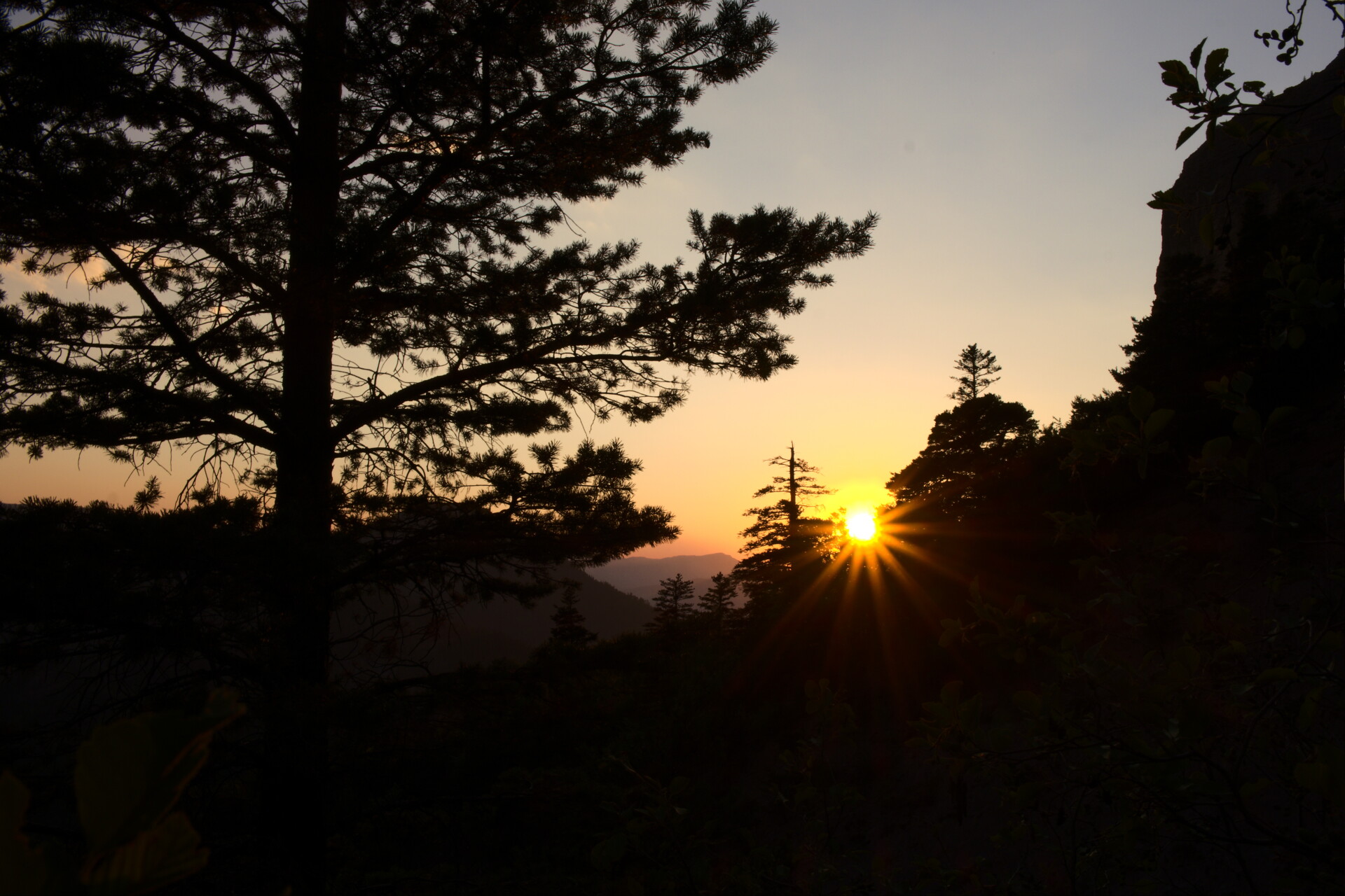 Puesta de sol en Dévoluy