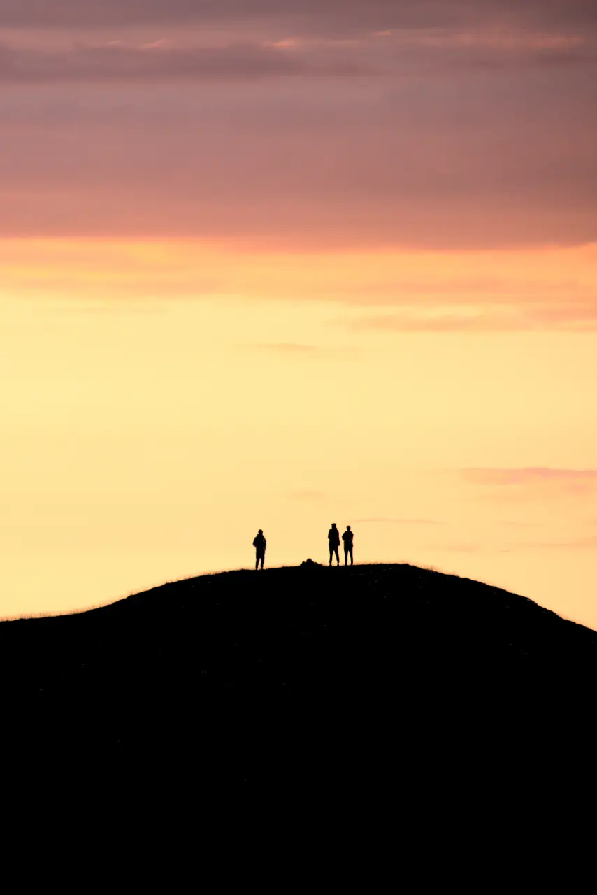 Puesta de sol en la meseta del Grand Veymont