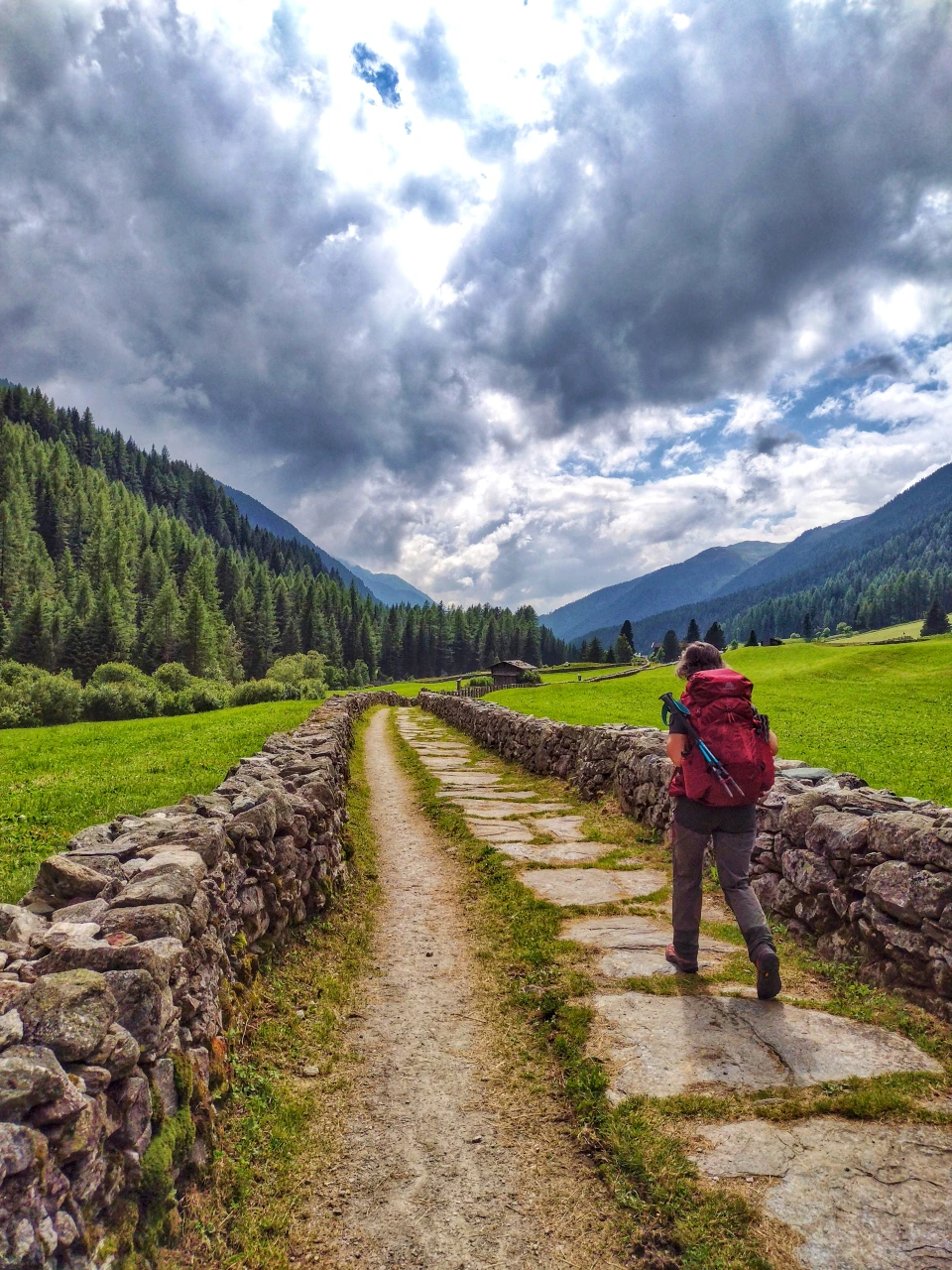El fondo del Ahrntal en Prettau, última aldea antes de pasar a Austria